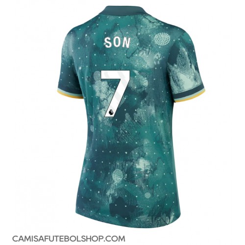 Camisa de time de futebol Tottenham Hotspur Son Heung-min #7 Replicas 3º Equipamento Feminina 2024-25 Manga Curta